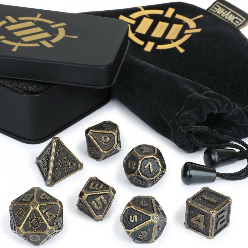 Enhance Tabletop RPGs 7pc DnD Metal