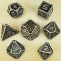 Enhance Tabletop RPGs 7pc DnD Metal Dice Set with Case and Dice Bag Enhance Tabletop RPGs 7pc DnD Metal Dice Set with Case and Dice Bag