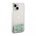 iLike Apple iPhone 15 Silicone Case Water Glitter Silver