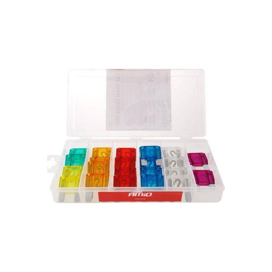 Amio Bezpieczniki sachumode maxi w box, mix 24 pcs