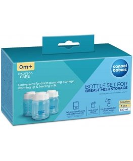 CANPOL BABIES bottle set for milk storage, 3x120ml, 0M+, 35/235