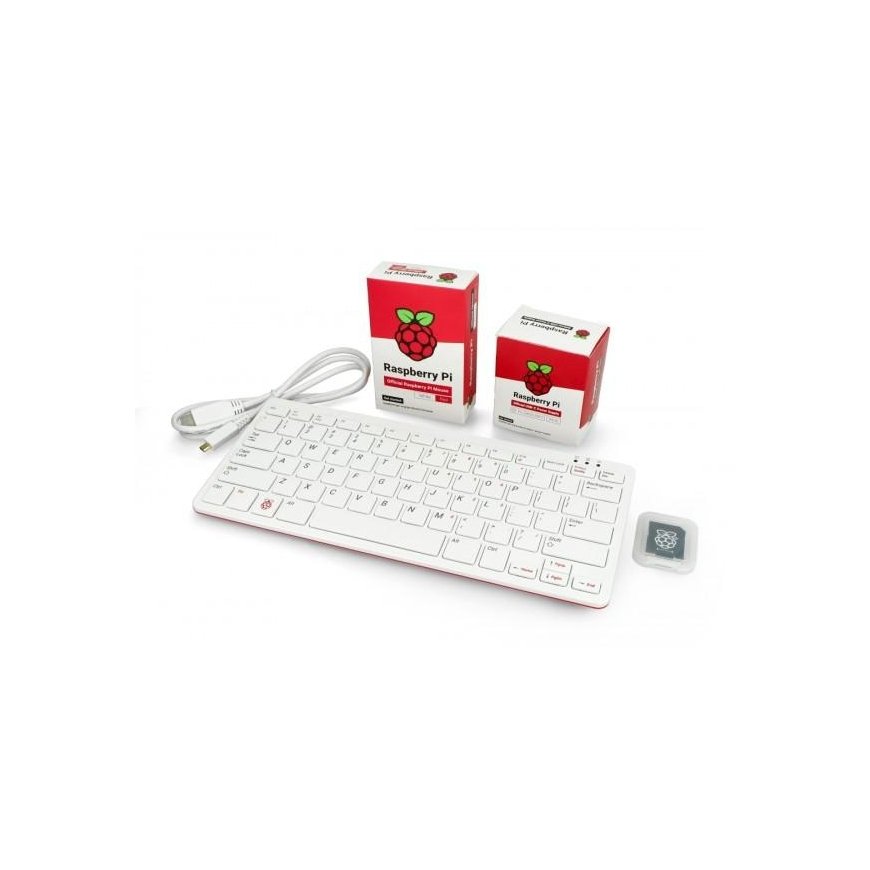 Computer Raspberry Pi 400 with keyboard US 4GB 1.8GHz + official accessories