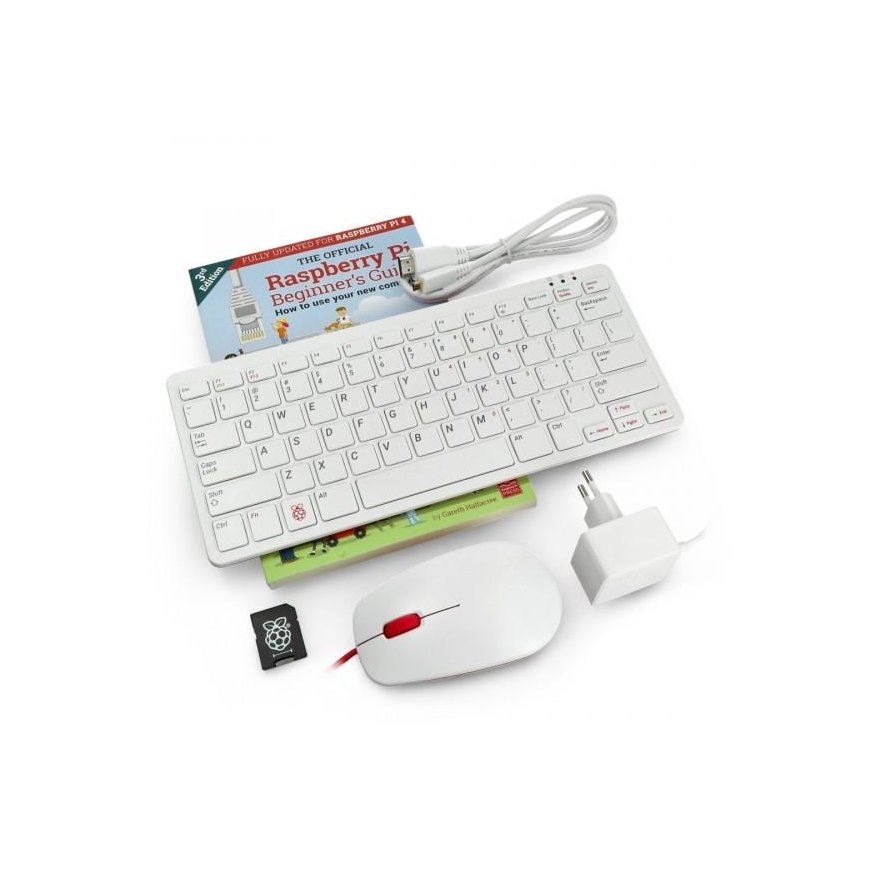 Computer Raspberry Pi 400 with keyboard US 4GB 1.8GHz + official accessories – 2