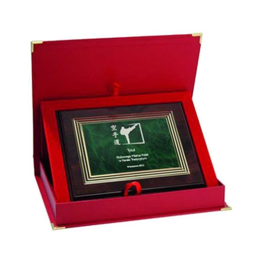 Tryumf Plastic diploma with engraving on a gold plate + CASE – 4
