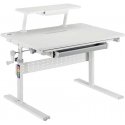 Desk for children Ergo Office, with height adjustment, gray, max 40kg, 900x600mm, ER-483