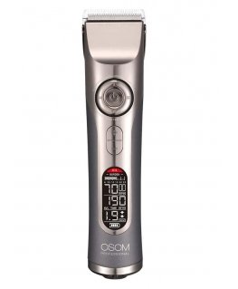 Profesionali plaukų kirpimo mašinėlė OSOM Professional Hair Clipper, reguliuojamas kirpimo ilgis 1 - 1,9 mm, su 8 šukutėmis