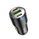 Įkroviklis automobilinis Hoco NZ6 PD45W 2xType-C/1xUSB-A juodas