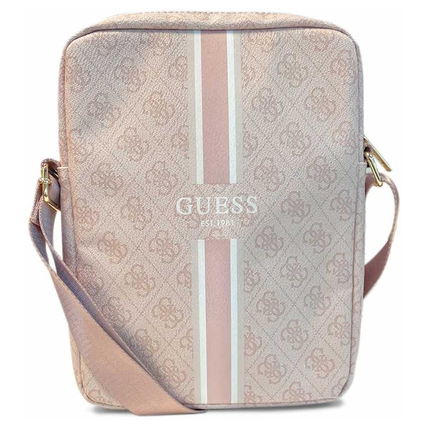 Guess PU 4G Printed Stripes Planšetė Bag 10" Rožinė – 2