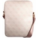 Guess PU 4G Printed Stripes Planšetė Bag 10" Rožinė