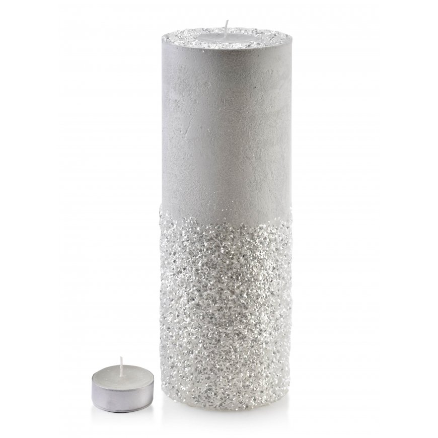 Mondex Cylindrical candle - white porcelain