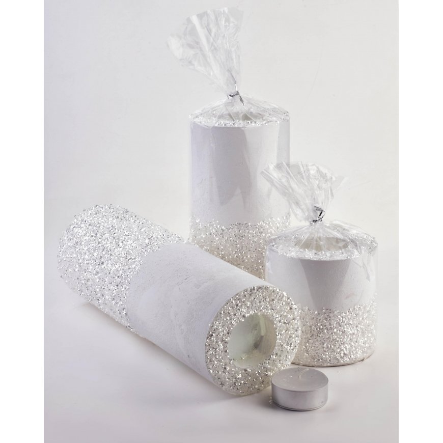 Mondex Žvakė cilindro formos - baltas porcelianas – 2