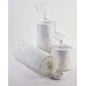 Mondex Cylindrical candle - white porcelain