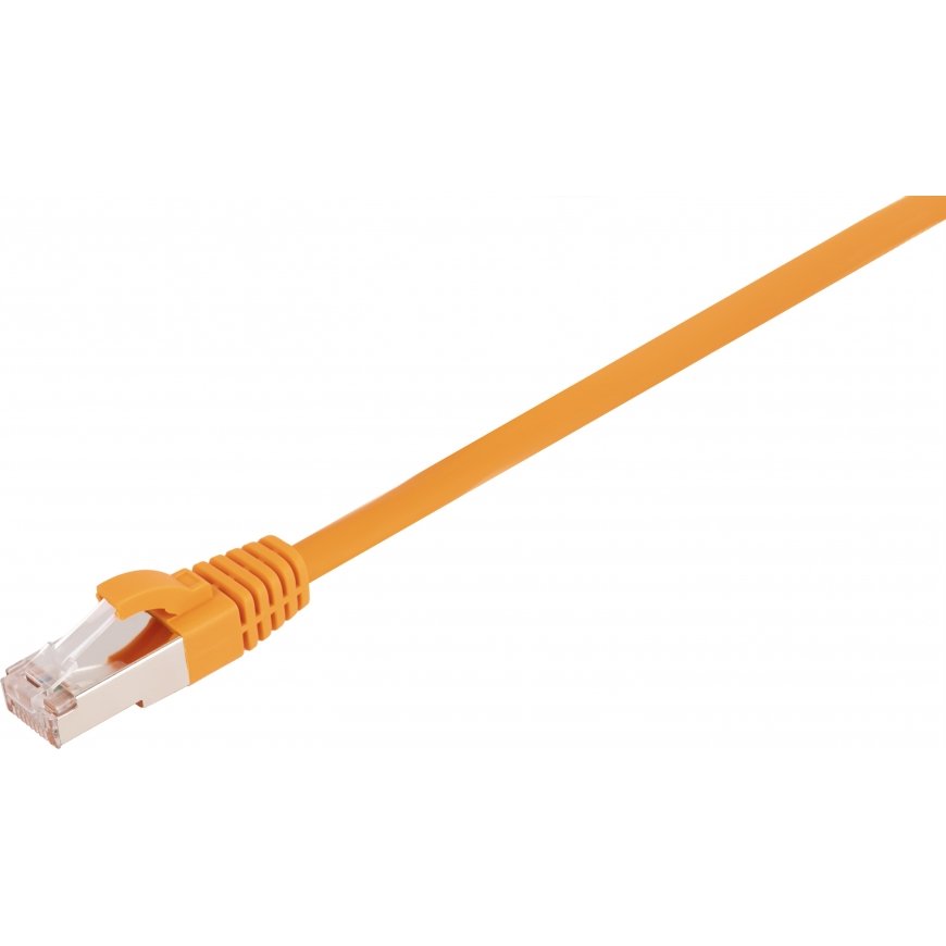 Fuj:tech CAT6A S/FTP -verkkokaapeli, 0.25 m, oranssi