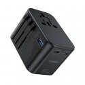 Choetech gaN 2 x USB Type C / USB 65W Power Delivery greitas įkroviklis, juodas (PD5009-BK) Choetech gaN 2 x USB Type C / USB 65W Power Delivery greitas įkroviklis, juodas (PD5009-BK)