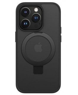 iLike Apple iPhone 15 Kickstand Case with MagSafe Black