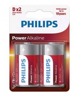 Philips LR20P2B/10 Power Alkaline D / 2 pcs