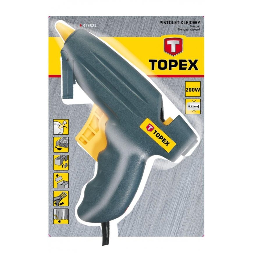 Topex Klijų pistoletas 11mm, 200W – 3