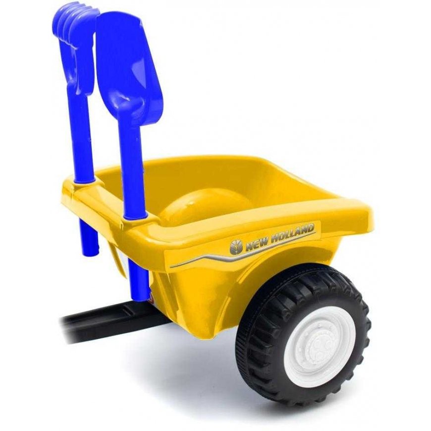 Baby Mix New Holland - tractor with trailer | Yellow – 2