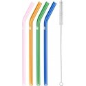 ZWILLING Rinkinys 4 lenkti stiklo šiaudeliai Zwilling Sorrento - Multicolor