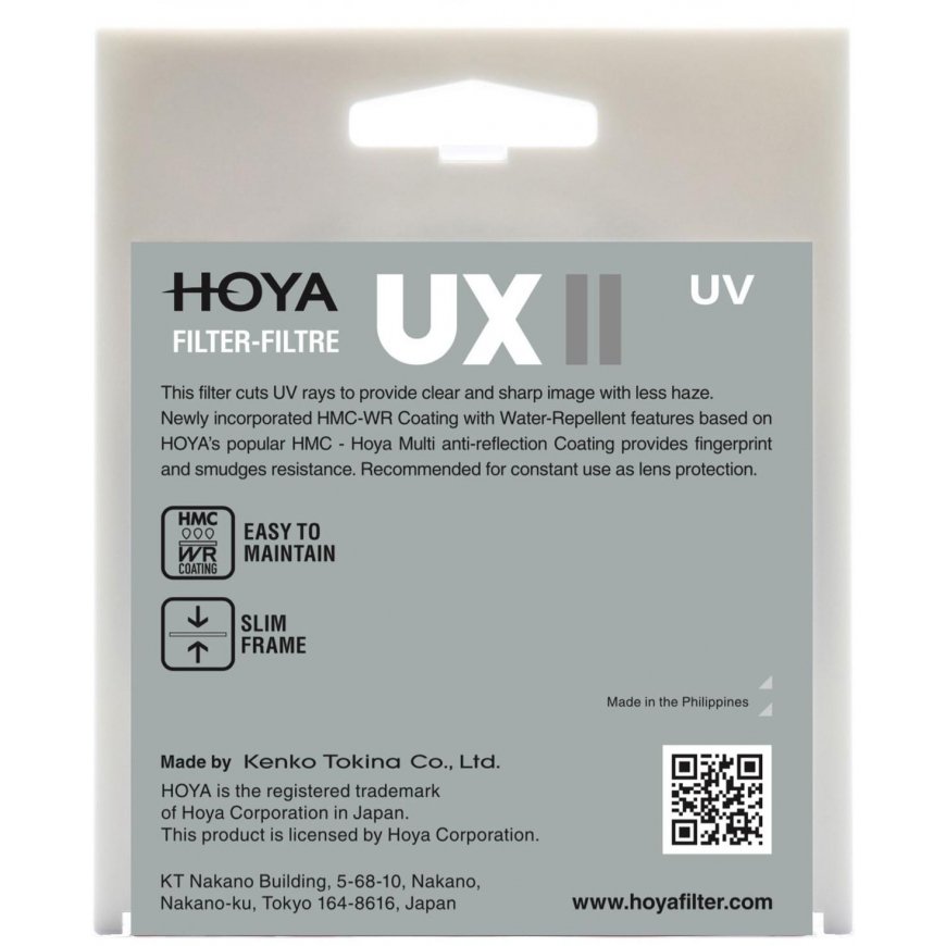 Hoya UX II UV filters 58mm – 2