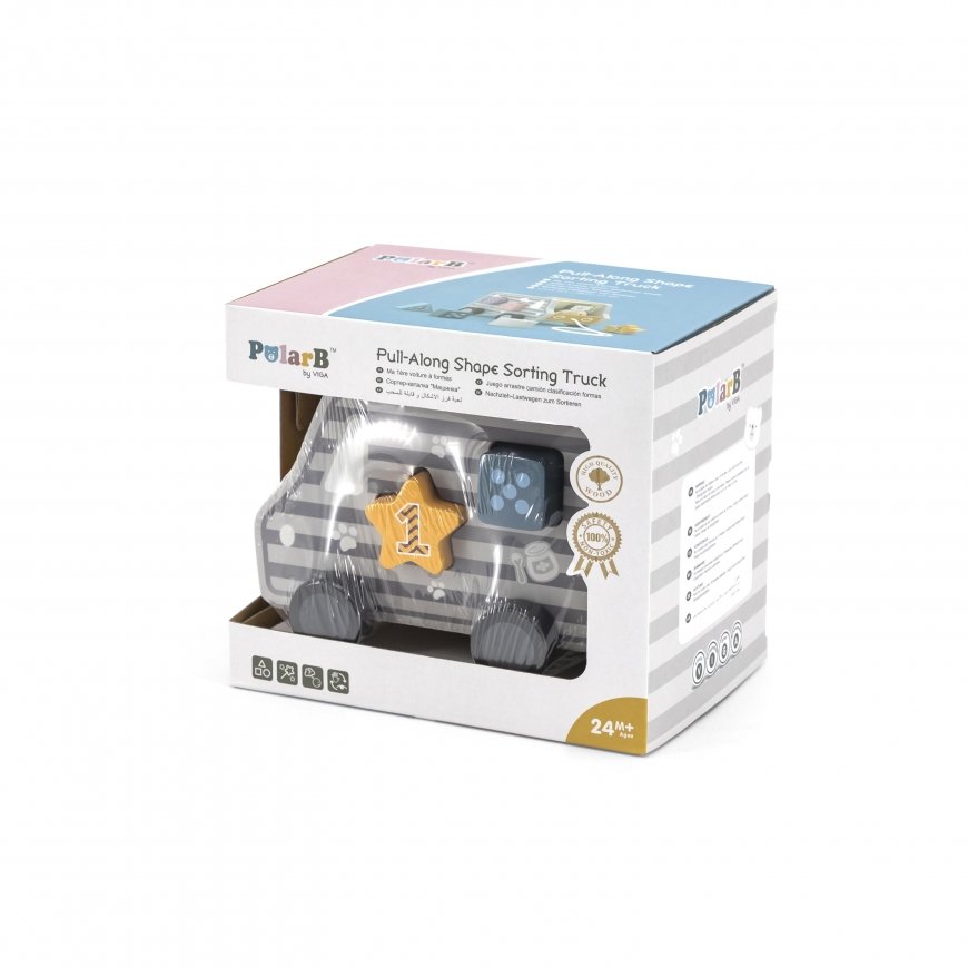 Medinė tempiama mašinėlė ,,Viga Toys" – 4