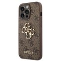 Case Guess GUHCP14X4GMGBR iPhone 14 Pro Max 6.7" brown/brown hardcase 4G Big Metal Logo
