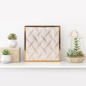 Eurofirany LIMITED COLLECTION BLANCA3 Picture with gold print in a gold-colored frame, 53X53 cm, color: white / gold Eurofirany LIMITED COLLECTION BLANCA3 Picture with gold print in a gold-colored frame, 53X53 cm, color: white / gold