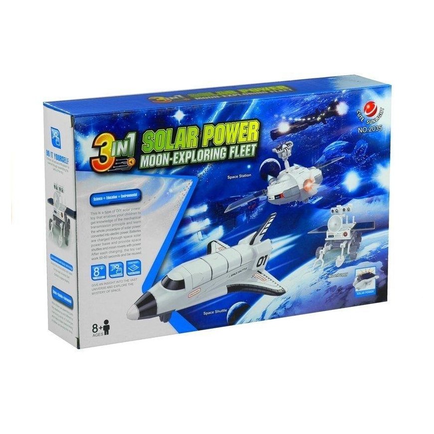 Lean Cars Space Plane Solar Power 3 in One Moon Exploring DIY Fleet. – 4