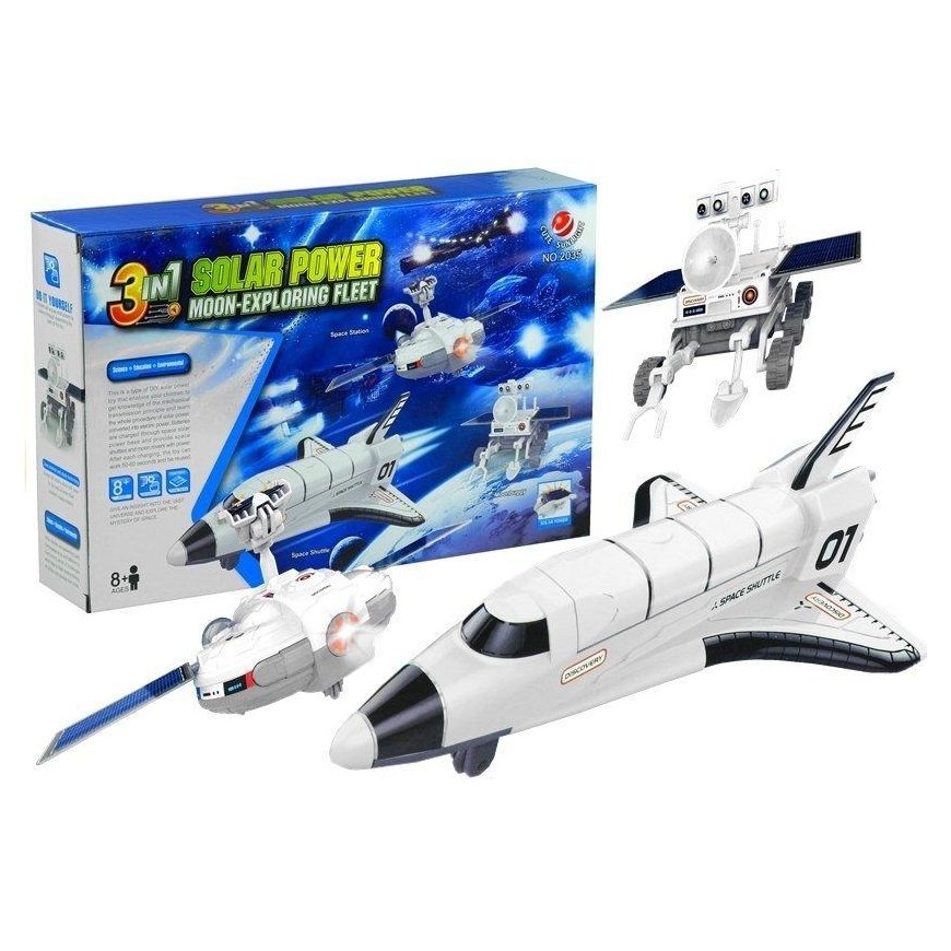 Lean Cars Space Plane Solar Power 3 in One Moon Exploring DIY Fleet. – 5