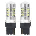 Amio Zarówki led canbus 3030 24smd t20 7440 w21w white 12v/24v