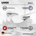 Uvex Goggles Pheos narrow clear lens, supravision HC / AF coating, anthracite / gray legs Uvex Goggles Pheos narrow clear lens, supravision HC / AF coating, anthracite / gray legs