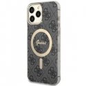 Guess Case for iPhone 13 Pro Max 6.7" GUHMP13XH4STK Black Hard Case Magsafe IML 4G Guess Case for iPhone 13 Pro Max 6.7" GUHMP13XH4STK Black Hard Case Magsafe IML 4G