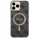 Guess Case for iPhone 13 Pro Max 6.7" GUHMP13XH4STK Black Hard Case Magsafe IML 4G Guess Case for iPhone 13 Pro Max 6.7" GUHMP13XH4STK Black Hard Case Magsafe IML 4G