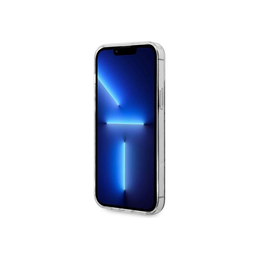 Guess dėklas, skirtas iPhone 13 Pro Max 6,7" GUHMP13XH4STK juodas kietas dėklas Magsafe IML 4G – 5