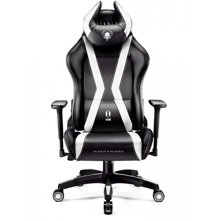 Diablo Chairs Diablo X-Horn 2.0 Normal Size black - white ergonomic chair – 2