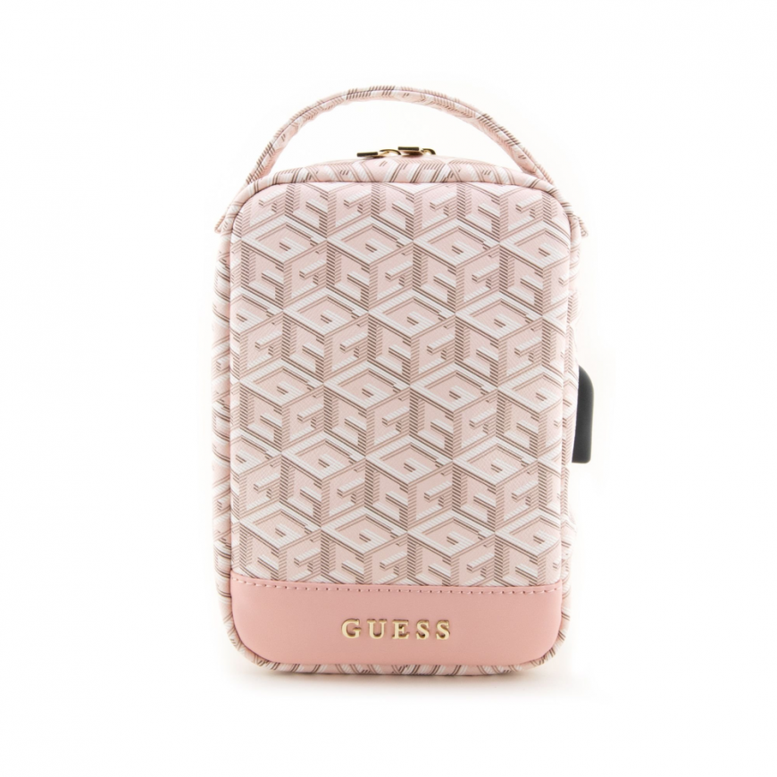 Case Guess PU G Cube Travel Universal Bag Pink