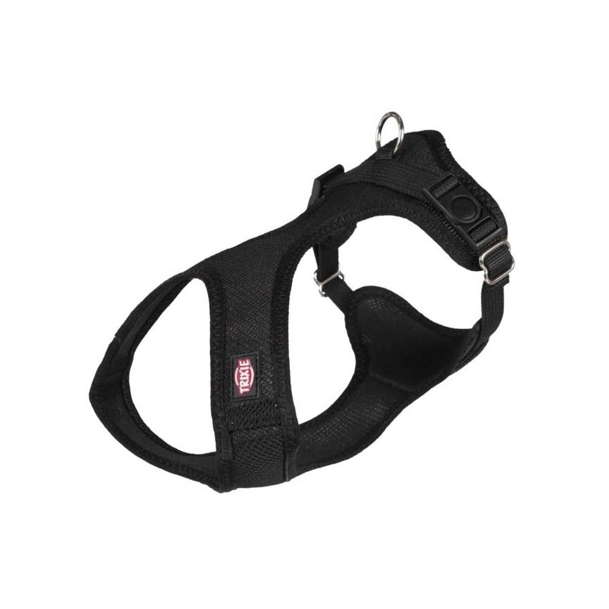 TRIXIE Comfort Soft touring petnešos, XXS-XS 28-40cm/15mm, juodos – 5