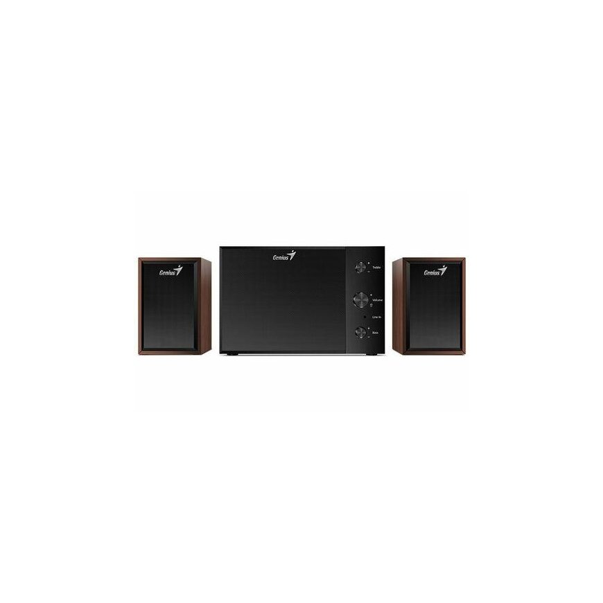 Computer speakers Computer speakers Genius speakers SW-2.1 350, 2.1, 15W, brown-black, controller, bass and treble control, 3.5m