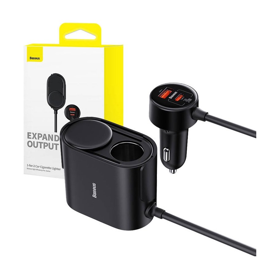 Baseus High Efficiency Pro 1-for-2 Car