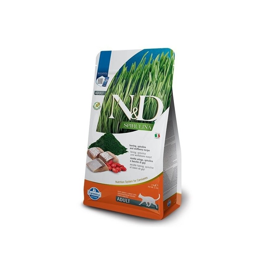FARMINA N&D Spirulina Herring - sausā
