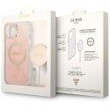 Guess set case + charger for iPhone 14 Plus 6,7" GUBPP14MH4EACSP pink hard case 4G Print MagSafe Guess set case + charger for iPhone 14 Plus 6,7" GUBPP14MH4EACSP pink hard case 4G Print MagSafe