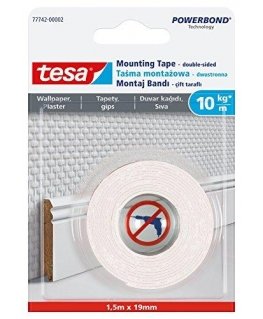 Tesa mounting tape for wallpaper and plaster 19mm x 1.5m (H7774202)