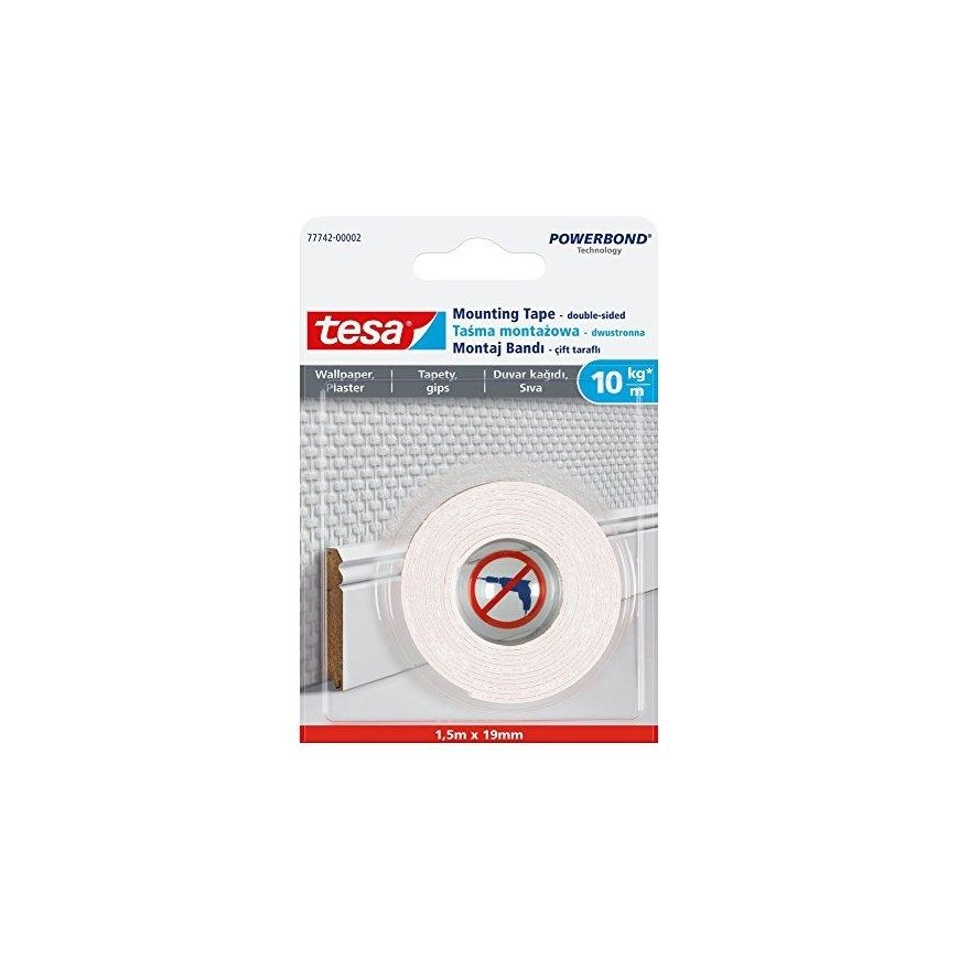 Tesa mounting tape for wallpaper and