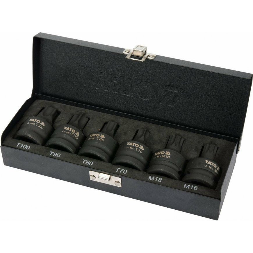 YATO IMPACT KIT. SHAFT KEYS. TORX / SPLINE – 2
