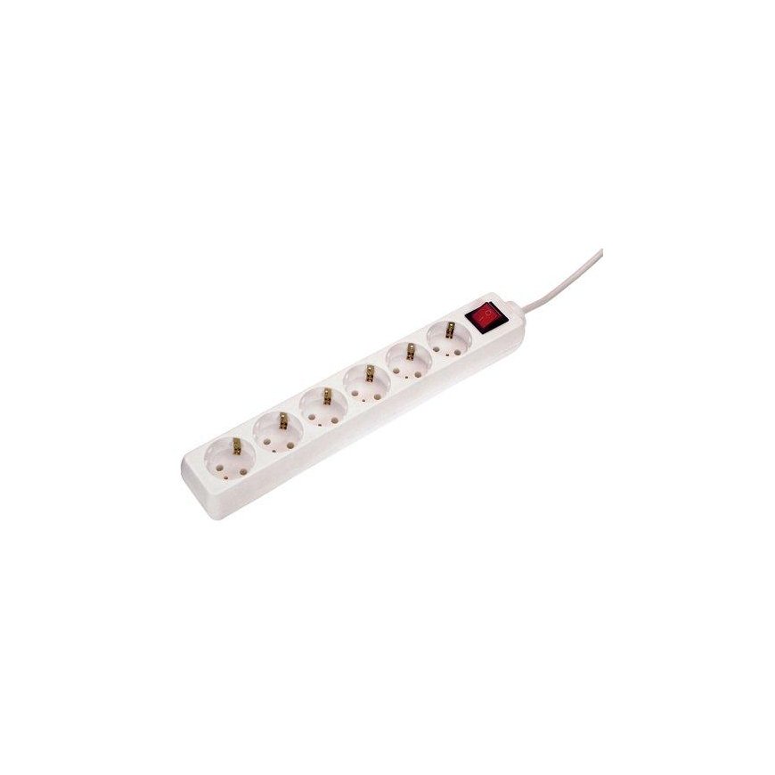 6-socket extension cord with switch AS-SCHWABE 1.4m VV-3G1.5 – 2