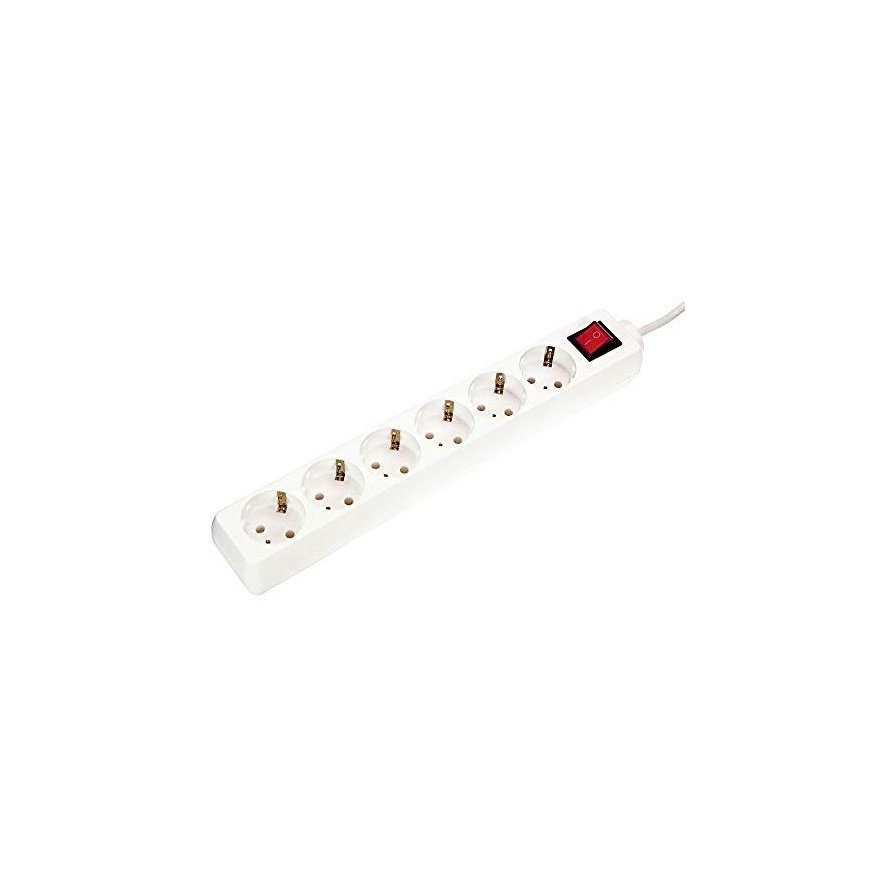 6-socket extension cord with switch AS-SCHWABE 1.4m VV-3G1.5 – 4