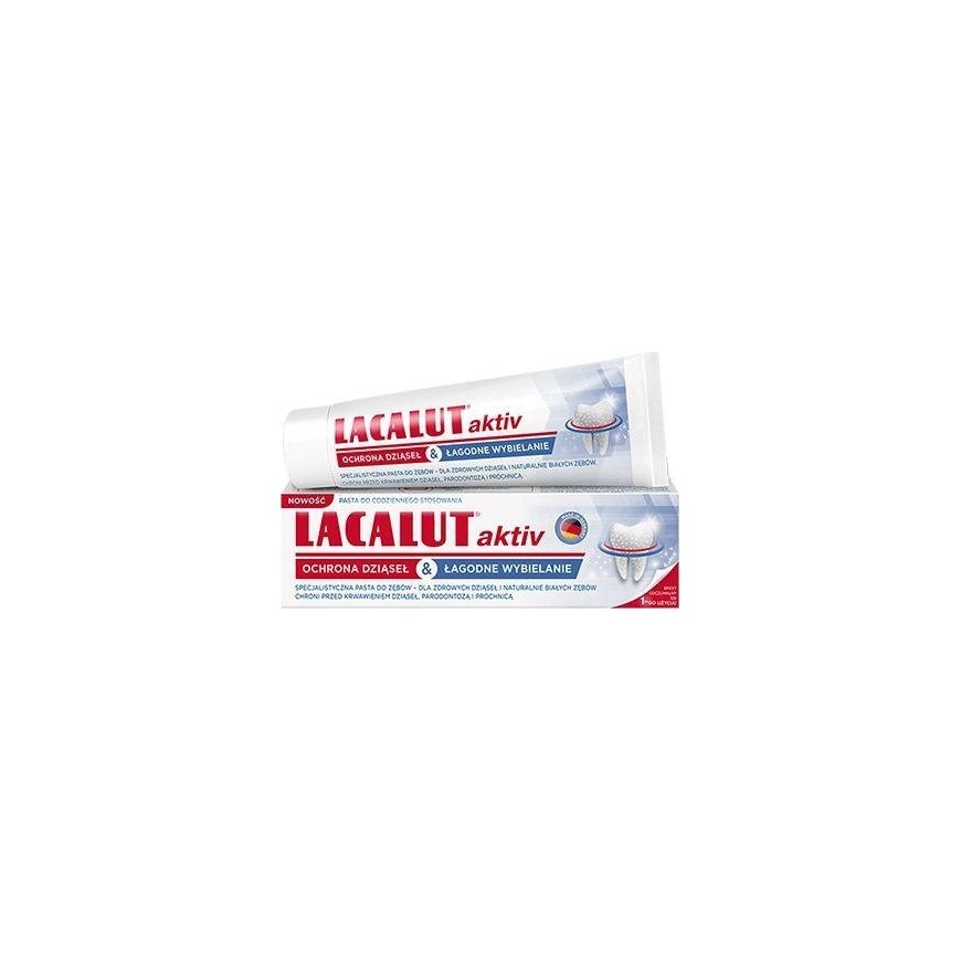 Lacalut Toothpaste Aktiv protects gums and gently whitens 75 ml