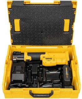 Cordless pipe pressing tool REMS Mini-Press S 22V ACC L-Boxx