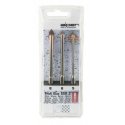 Drill in the set 3 pcs. glass drills with ATM-3 widia plate Profi Glas, Alpen [0028900003100]