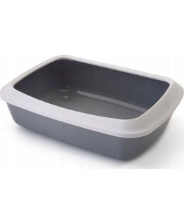 SAVIC cat toilet, 42 x 31 x 12.5 cm, with frame, MR gray